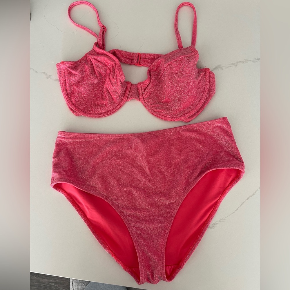 Good American Coral Bikini